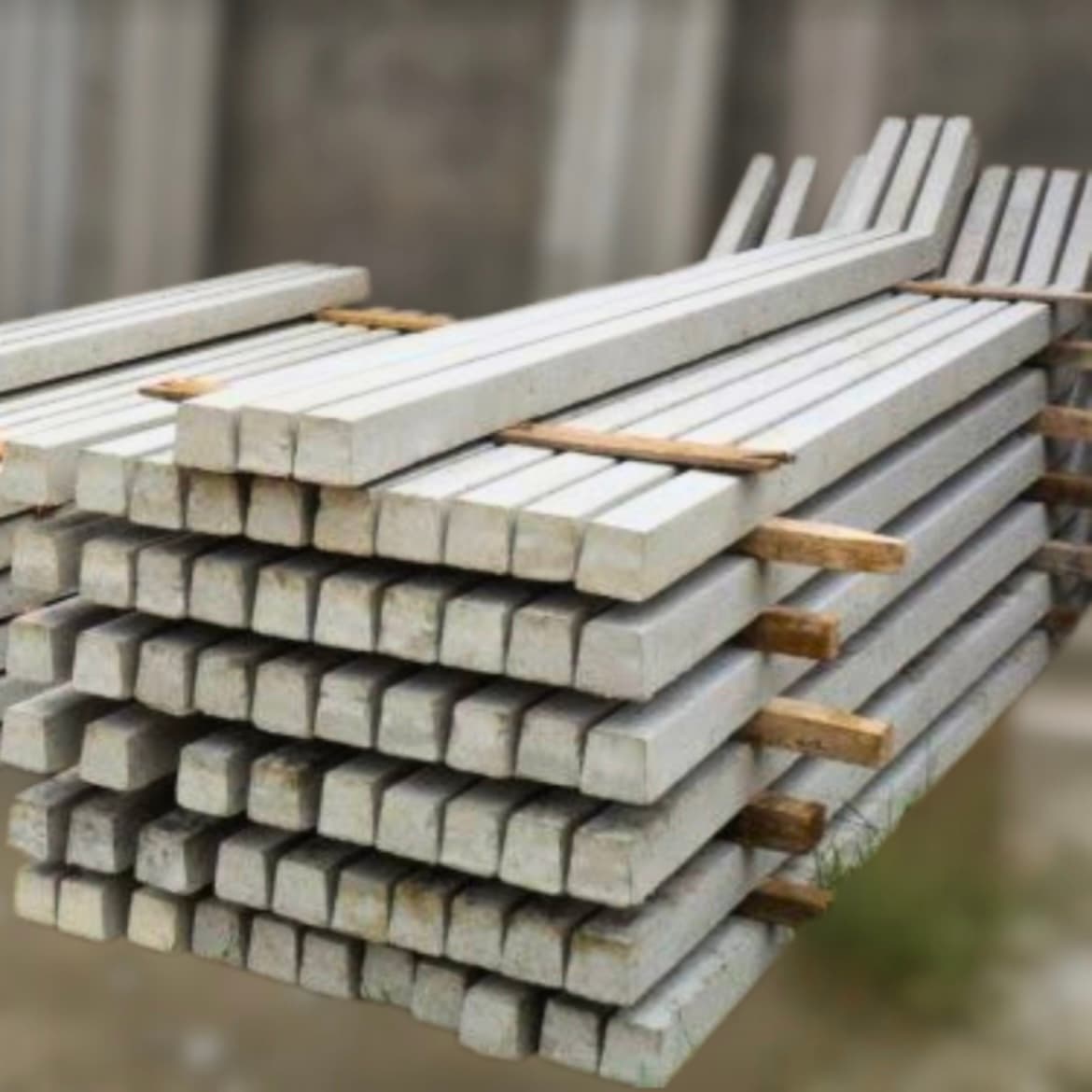 Pisos e peças de concreto com acabamento robusto